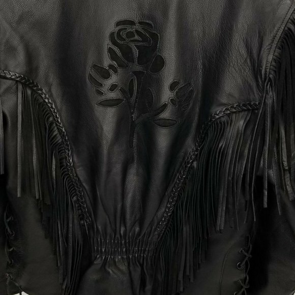 Hudson Leather Corset Motorcycle Jacket Medium - Picture 8 of 12